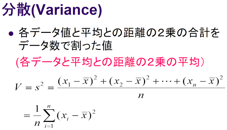 数学的な分散